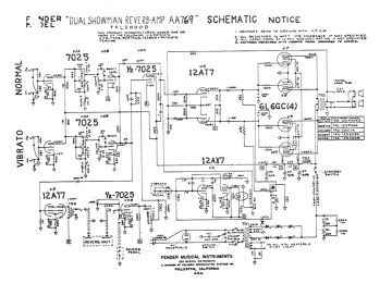 Boogie Dual Showman Reverb AA769 schematic circuit diagram
